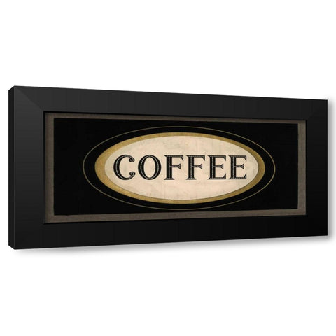 Coffee II Black Modern Wood Framed Art Print by Waltz, Anne