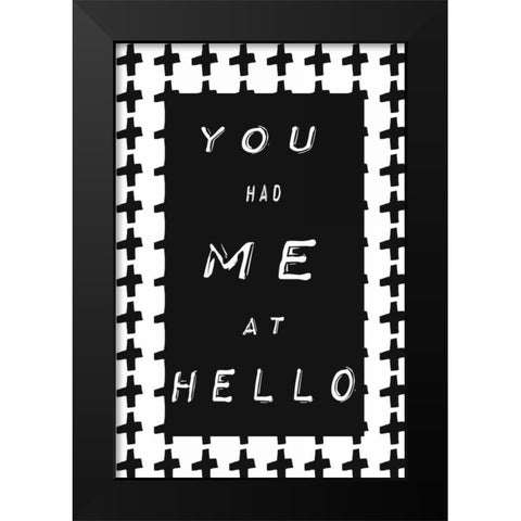 You had meâ€¦.II Black Modern Wood Framed Art Print by Waltz, Anne