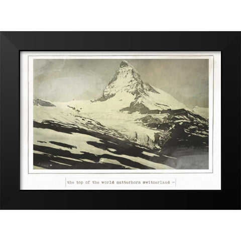 Notre dame Paris Black Modern Wood Framed Art Print by Waltz, Anne