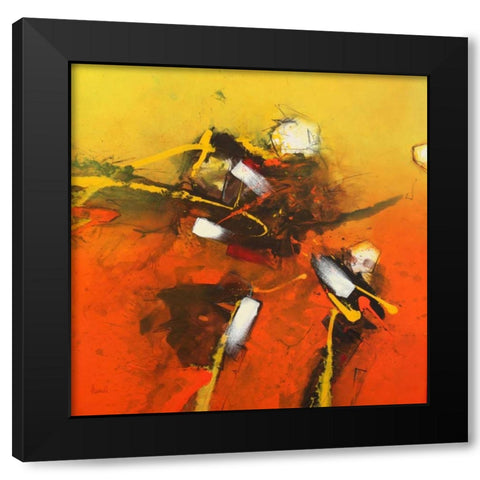 Brainflash Black Modern Wood Framed Art Print with Double Matting by Hansl, Alfred