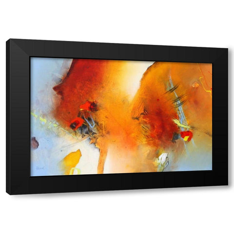 Spuren in die Zukunft Black Modern Wood Framed Art Print by Hansl, Alfred