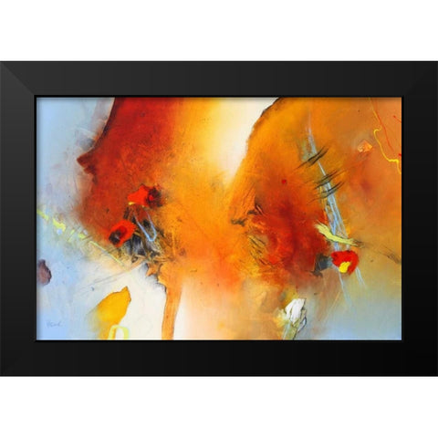 Spuren in die Zukunft Black Modern Wood Framed Art Print by Hansl, Alfred