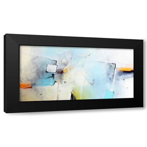 Wenn das Eis bricht Black Modern Wood Framed Art Print with Double Matting by Hansl, Alfred