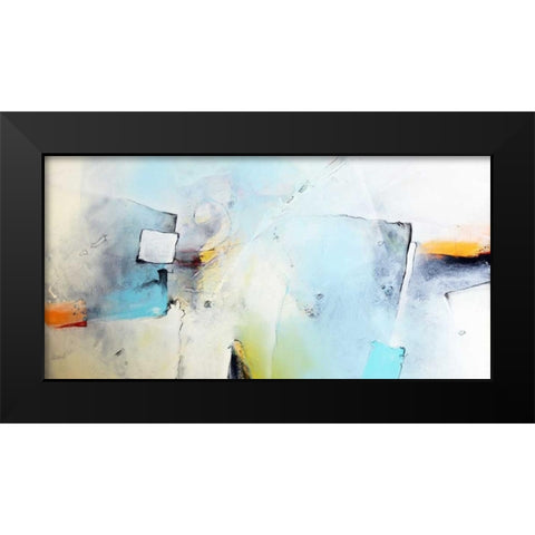 Wenn das Eis bricht Black Modern Wood Framed Art Print by Hansl, Alfred
