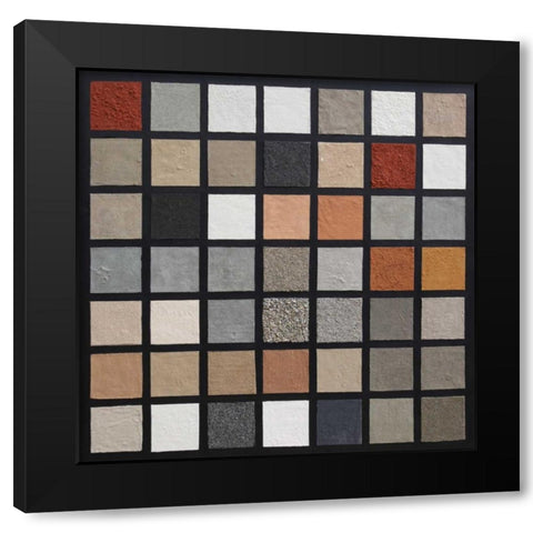 United Colors of Sand 1 Black Modern Wood Framed Art Print by Hansl, Alfred