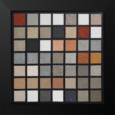 United Colors of Sand 1 Black Modern Wood Framed Art Print by Hansl, Alfred