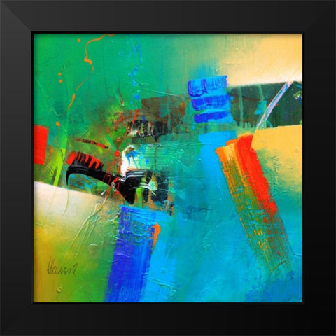 Concerto 1 Black Modern Wood Framed Art Print by Hansl, Alfred