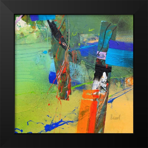 Concerto 2 Black Modern Wood Framed Art Print by Hansl, Alfred