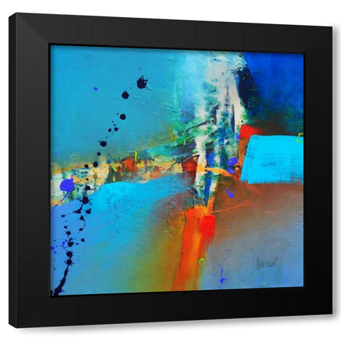Concerto 3 Black Modern Wood Framed Art Print with Double Matting by Hansl, Alfred