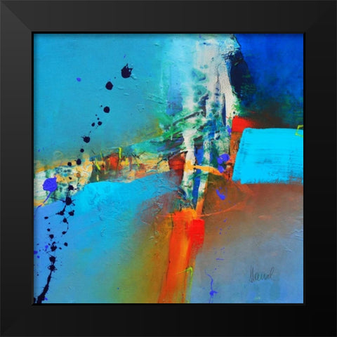 Concerto 3 Black Modern Wood Framed Art Print by Hansl, Alfred