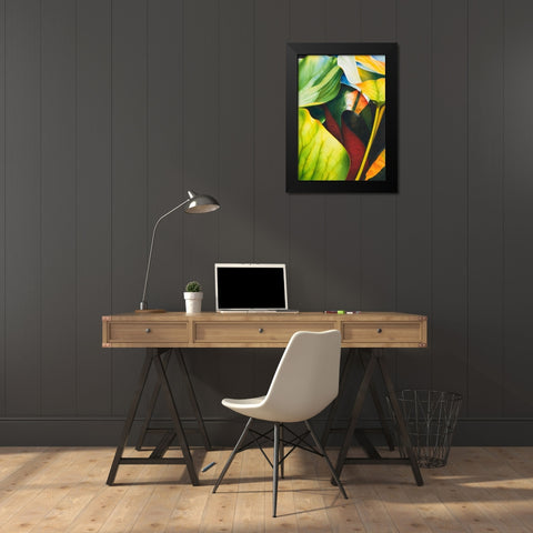 Nymphea 2 Black Modern Wood Framed Art Print by Koch, Angelika