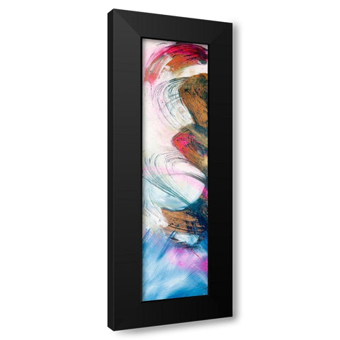 Abstraction with pink I Black Modern Wood Framed Art Print with Double Matting by Silberhorn-Piller, Andrea