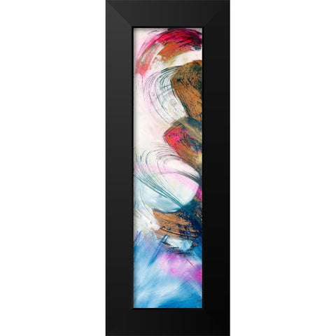 Abstraction with pink I Black Modern Wood Framed Art Print by Silberhorn-Piller, Andrea