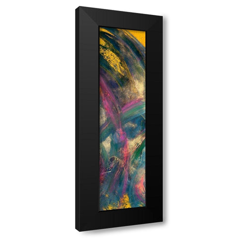 Abstraction with pink III Black Modern Wood Framed Art Print by Silberhorn-Piller, Andrea