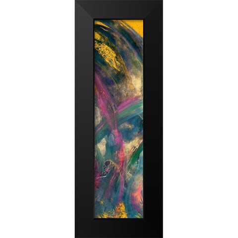 Abstraction with pink III Black Modern Wood Framed Art Print by Silberhorn-Piller, Andrea