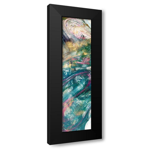 Abstraction with pink IV Black Modern Wood Framed Art Print by Silberhorn-Piller, Andrea