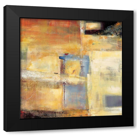 Colorfield I Black Modern Wood Framed Art Print with Double Matting by Danckaert, Bea