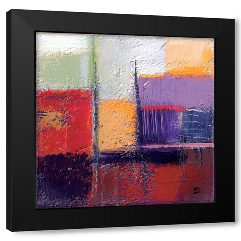 Violet Statics I Black Modern Wood Framed Art Print with Double Matting by Danckaert, Bea