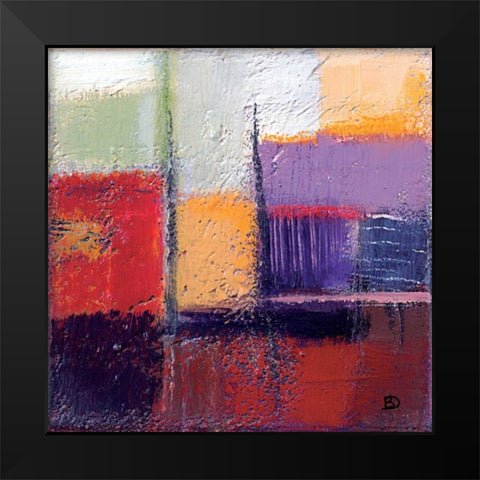 Violet Statics I Black Modern Wood Framed Art Print by Danckaert, Bea