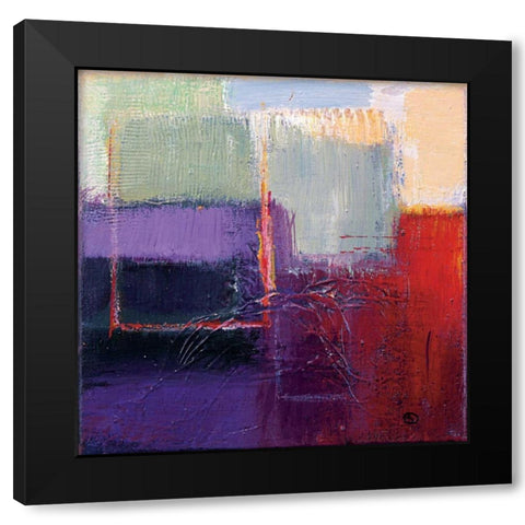 Violet Statics II Black Modern Wood Framed Art Print with Double Matting by Danckaert, Bea
