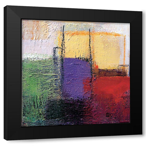 Violet Static III Black Modern Wood Framed Art Print by Danckaert, Bea