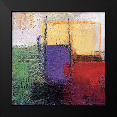 Violet Static III Black Modern Wood Framed Art Print by Danckaert, Bea