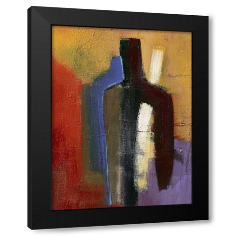 Big brown little blue Black Modern Wood Framed Art Print with Double Matting by Danckaert, Bea