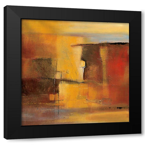 Sunset Black Modern Wood Framed Art Print with Double Matting by Danckaert, Bea