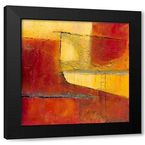 Happy Landing Black Modern Wood Framed Art Print with Double Matting by Danckaert, Bea