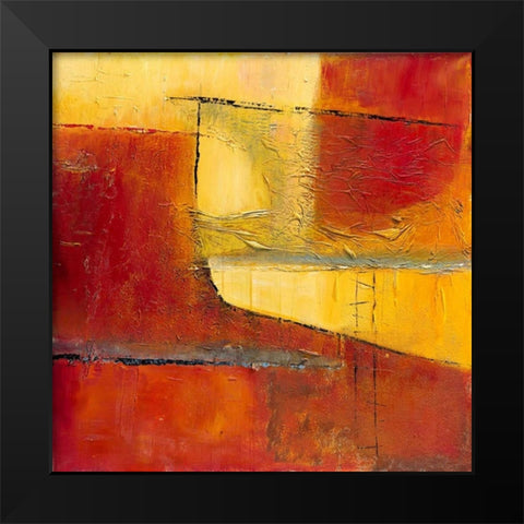 Happy Landing Black Modern Wood Framed Art Print by Danckaert, Bea
