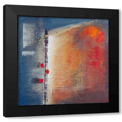 Silent Glow Black Modern Wood Framed Art Print with Double Matting by Danckaert, Bea