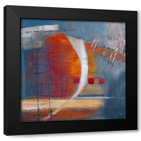 Splendid Glow Black Modern Wood Framed Art Print with Double Matting by Danckaert, Bea