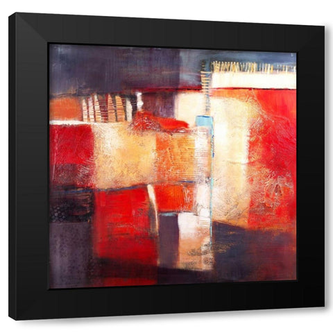 So happy Black Modern Wood Framed Art Print with Double Matting by Danckaert, Bea