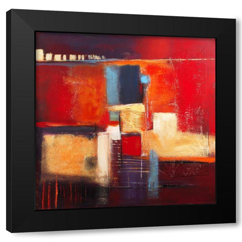 Colorful memories Black Modern Wood Framed Art Print with Double Matting by Danckaert, Bea