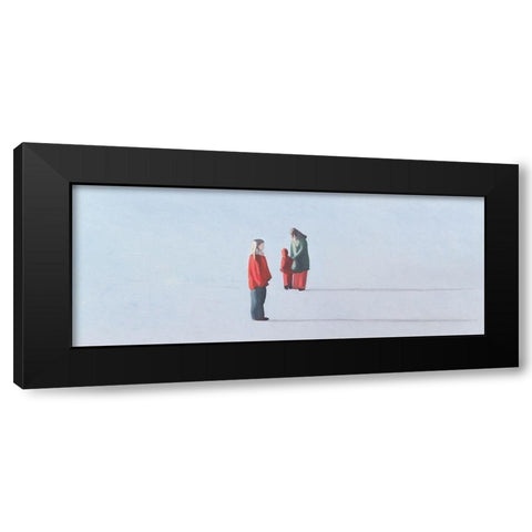 Im Winterlicht Black Modern Wood Framed Art Print by Kock, Bernhard