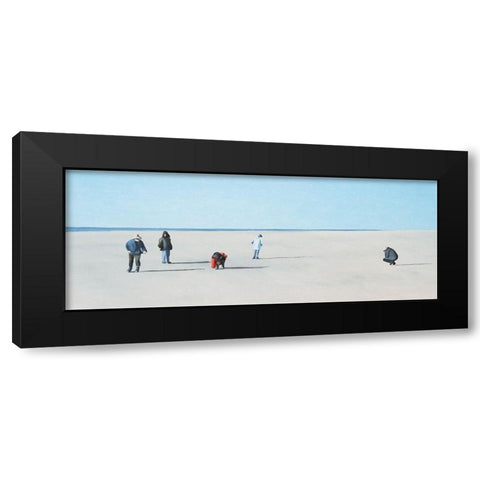 Bernsteinsucher Black Modern Wood Framed Art Print by Kock, Bernhard