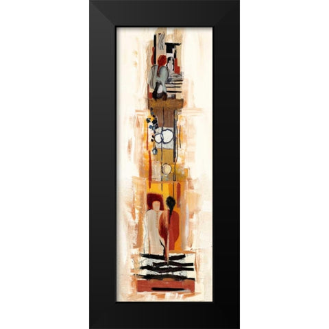 Begegnungen I Black Modern Wood Framed Art Print by Bonciani, Celina