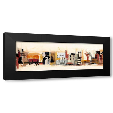Begegnungen III Black Modern Wood Framed Art Print by Bonciani, Celina