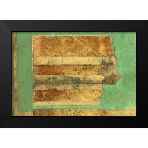 Flussteppich I Black Modern Wood Framed Art Print by Heinrich, Christian