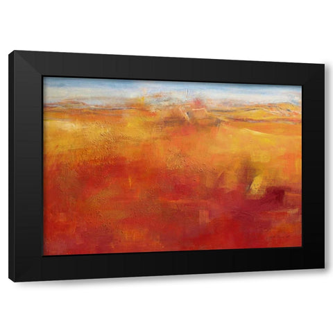 Weites Land III Black Modern Wood Framed Art Print with Double Matting by Ohland, Christa