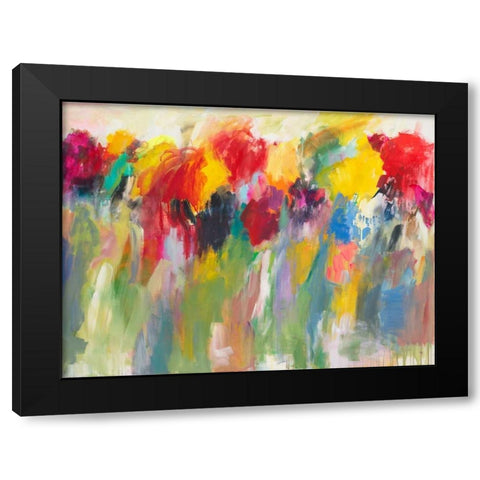 Farbklange V Black Modern Wood Framed Art Print by Ohland, Christa