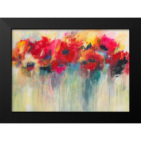 Farbklange III Black Modern Wood Framed Art Print by Ohland, Christa