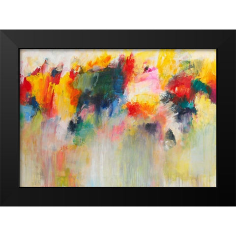 Farbklange IV Black Modern Wood Framed Art Print by Ohland, Christa