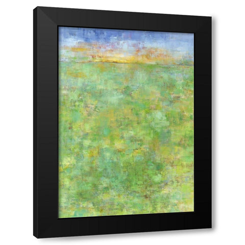 Jahreszeiten II Black Modern Wood Framed Art Print with Double Matting by Ohland, Christa