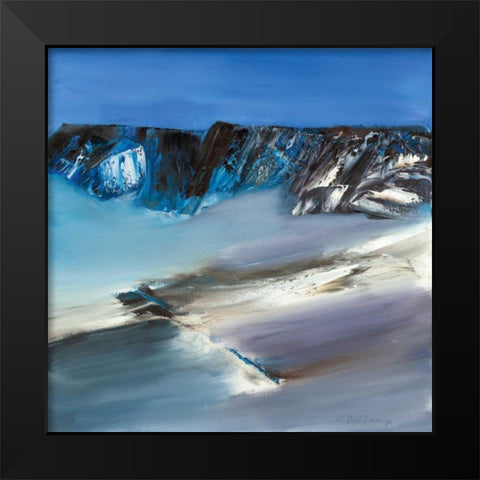 Eislandschaft II Black Modern Wood Framed Art Print by Rosskamp, Conny