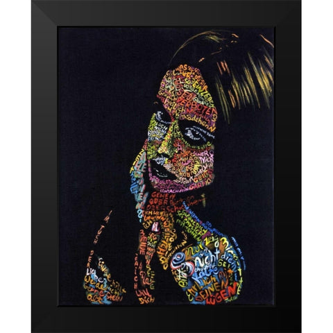 DAS groÃŸe GlÃ¼ck Black Modern Wood Framed Art Print by Danckaert, Bea
