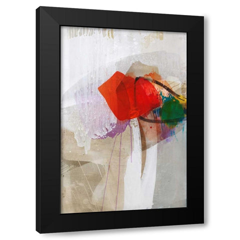 The Red One Black Modern Wood Framed Art Print with Double Matting by Ruttkau,El