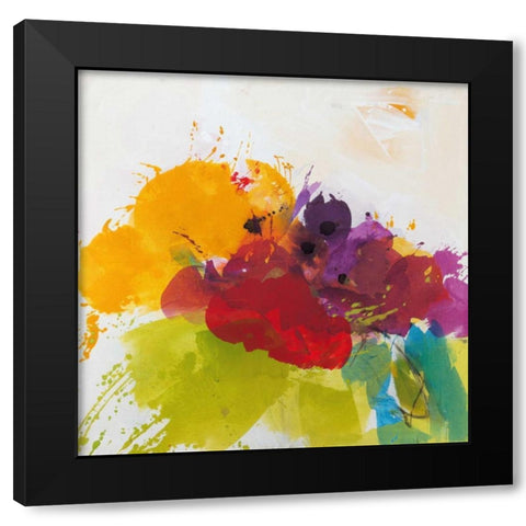 Orange Blossom Black Modern Wood Framed Art Print with Double Matting by Ruttkau, El