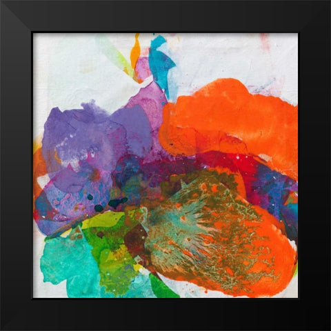 Red Grace Black Modern Wood Framed Art Print by Ruttkau, El