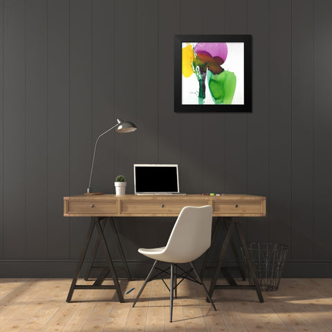 Amusing Black Modern Wood Framed Art Print by Ruttkau, El